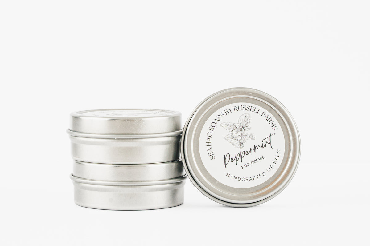 Peppermint lip balm