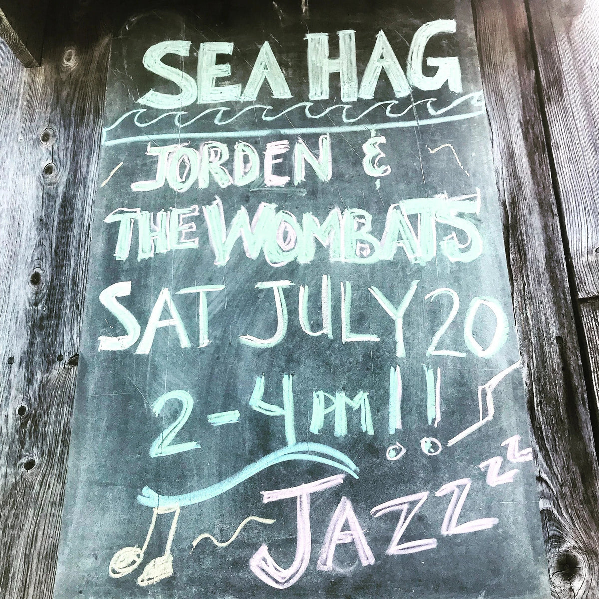 Jorden and the Wombats live at the Sea Hag barn Sat. July 20th 2-4 Jazz BYOB