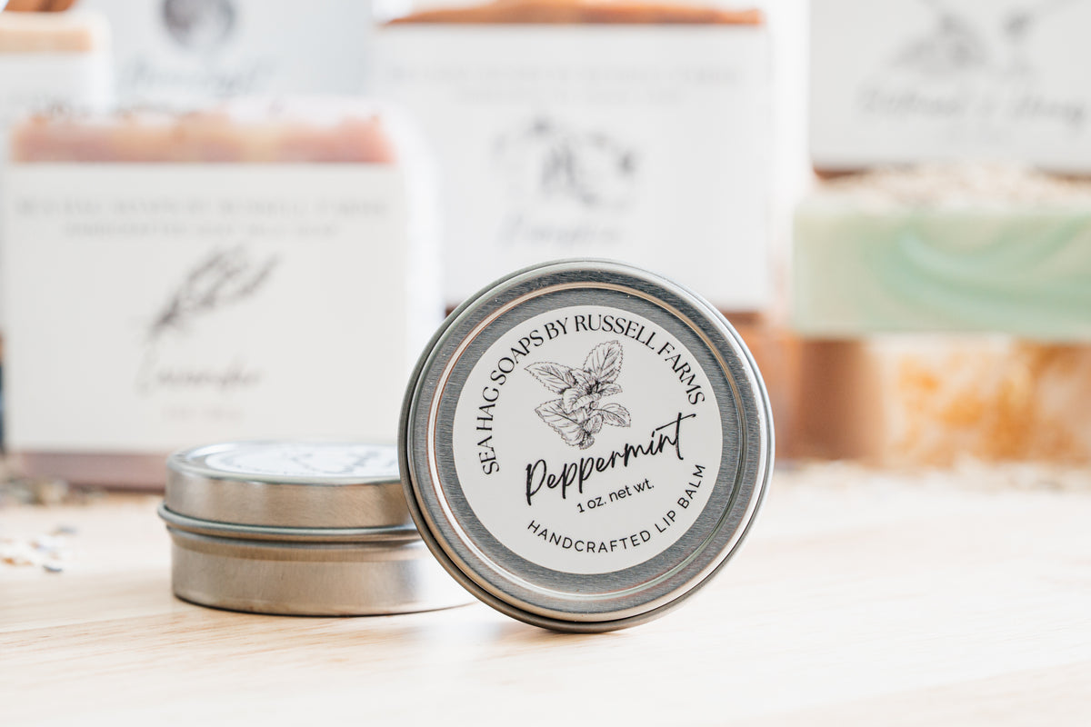 Peppermint lip balm